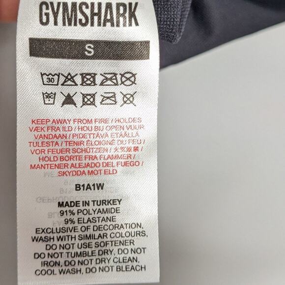 Gymshark Black Studio Seamless Stretch Leggings 7/8 High Waist Size S - Picture 4 of 6